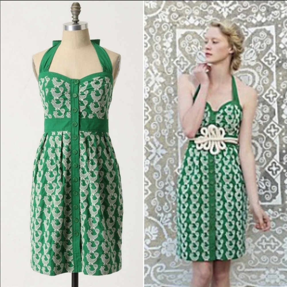 Anthropologie Cockadoodle dress